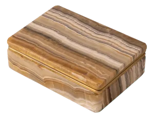 Vintage Italian Onyx Stone Box, 1960