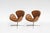 Vintage Swan Chairs (Model 3320) designed by Arne Jacobsen for Fritz Hansen, Denmark, in the 1950s. Upholstered in...