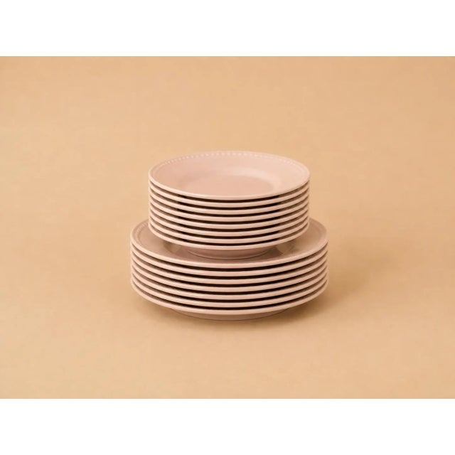 Pink 1941 Homer Laughlin Kraft Pink 56-Piece Dinnerware Set For Sale - Image 8 of 15