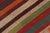Textile Vintage Persian Kilim, Vibrant Geometric Stripe Patterns - Rug & Kilim For Sale - Image 7 of 9