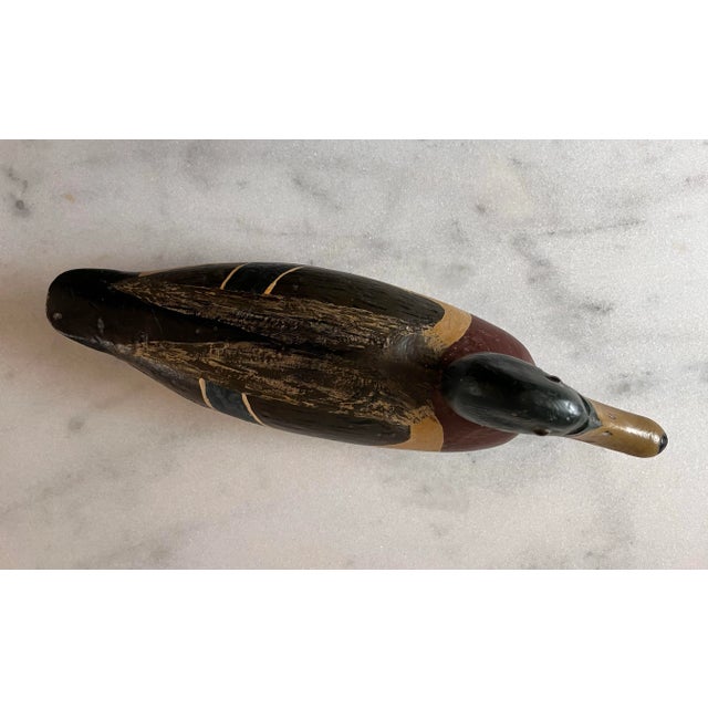 Wood Vintage Wooden Duck Decoy For Sale - Image 7 of 11