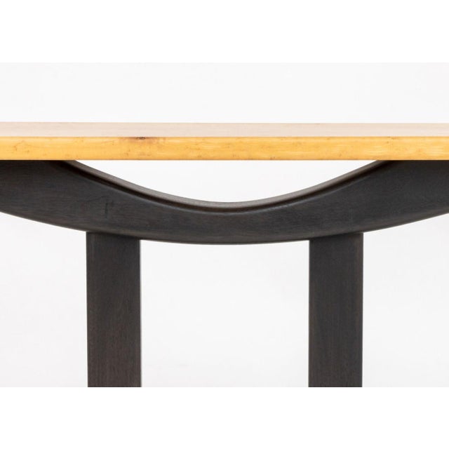 Mid 20th Century Brueton Deco Style Bird's Eye Maple Console Table For Sale - Image 5 of 8