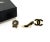 Chanel Vintage Gold Plated Black CC Heel Camellia Pins *Marked 02 *Made in France *Comes with the original box...