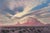 Valley of the Rocks by Mark Harrison | Oil on linen Landscape of rocky formations at sunset For Sale