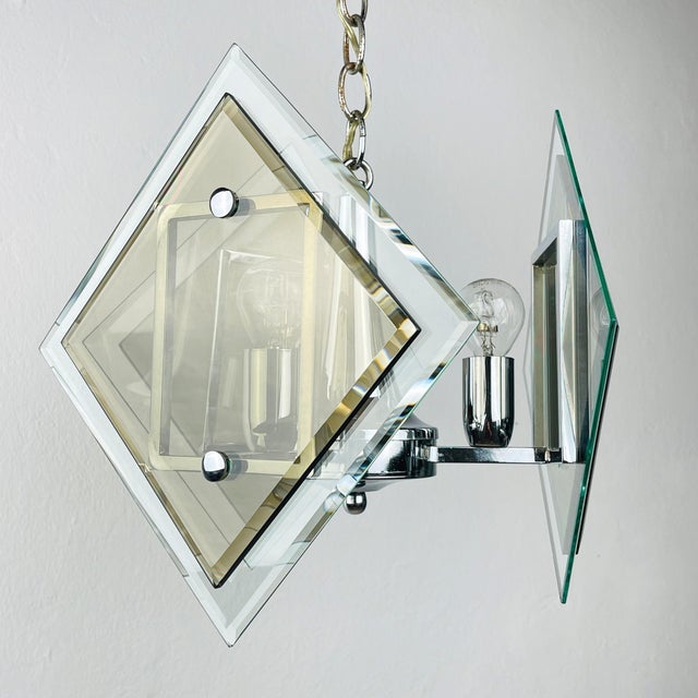Mid-Century Modern Art Glass Pendant Lamp from Fontana Arte, Italy, 1970s For Sale - Image 3 of 14