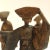 These 3 mid-century modern dancing Japanese geisha girl figures are a great addition to any decor. Gilded iron although...