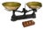 19th Century Scale with Weights in Iron and Brass, France, Set of 11 For Sale
