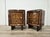 Tuscan Art Deco Bedside Tables in Walnut Burl, 1940, Set of 2 For Sale - Image 4 of 17