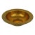 Vintage Gold Metal Bowl From Scandia Present For Sale