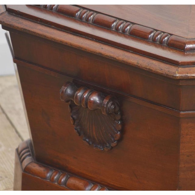 Hollywood Regency Georgian Mahogany Sarcophagus Cellarette For Sale - Image 3 of 7