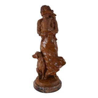 Vic Riesau "Waiting" Bronze Sculpture For Sale