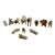 Vintage Miniature Ceramic Dogs Set/12 For Sale