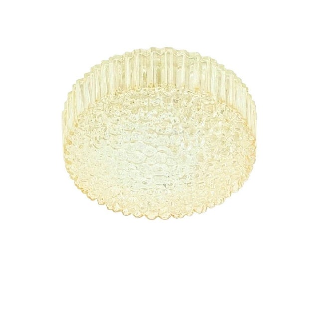Mid-Century Modern Amber Bubble Glass Flush Mount by Helena Tynell for Limburg, 1970s For Sale - Image 12 of 12