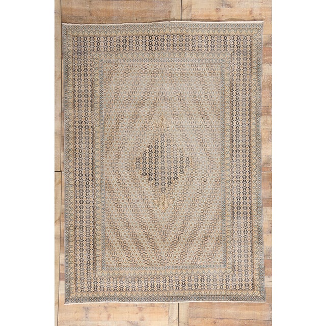 Vintage Persian Kerman Rug - 06'09 X 09'06 For Sale - Image 9 of 9