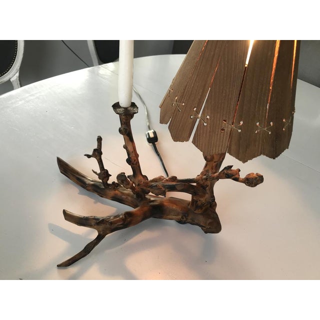 Table Lamp in Tree Root, 1970s For Sale - Image 9 of 18