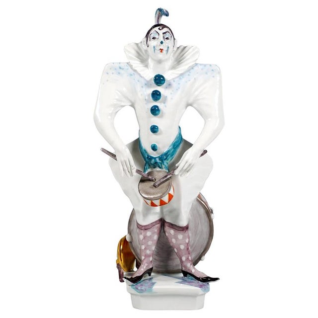 Clown Orchestra Drummer by P. Strang for Meissen, 1995 For Sale - Image 6 of 6