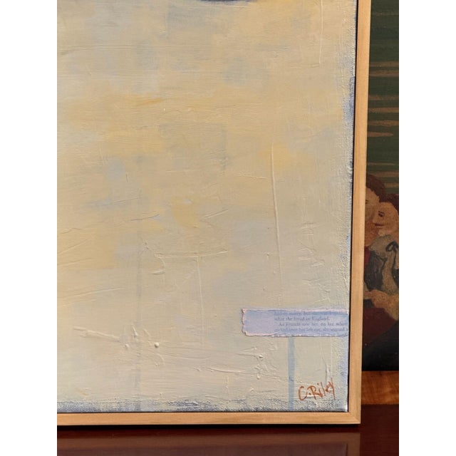 Traditional "Still Life With Shell" Mixed Media on Canvas by Richmond Artist Claiborne Riley For Sale - Image 3 of 8