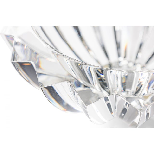Glass The Stunning 6" Orrefors Zodiac Heavy Crystal Bowl, Designed by Erika Lagerbielke, Sweden For Sale - Image 7 of 8
