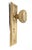 Concentric style dummy door knob set made of brushed brass. The original mounting screws are not available. Priced as one...