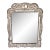 1920s 925 Sterling Silver Repoussé Framed Wall Mirror For Sale