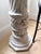 Late 20th Century Pair of Vintage Neoclassical Carved Marble Pedestals With Spiral Columns For Sale - Image 5 of 12
