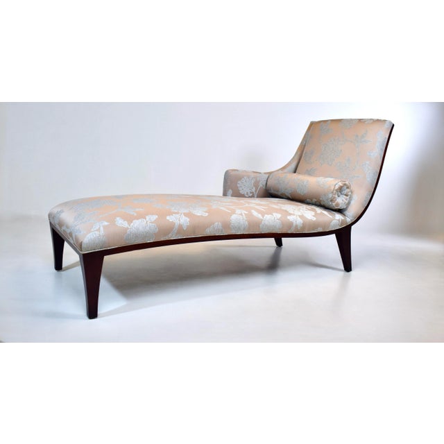 Neoclassical Stickley Brothers Neoclassical Chaise Lounge, Mahogany Upholstery, Usa For Sale - Image 3 of 12