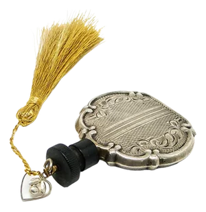 German Art Deco Silver Perfume Bottle, 1920s