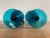 Glass Mid-Century Blue Empoli Glass Ewers - a Pair For Sale - Image 7 of 10