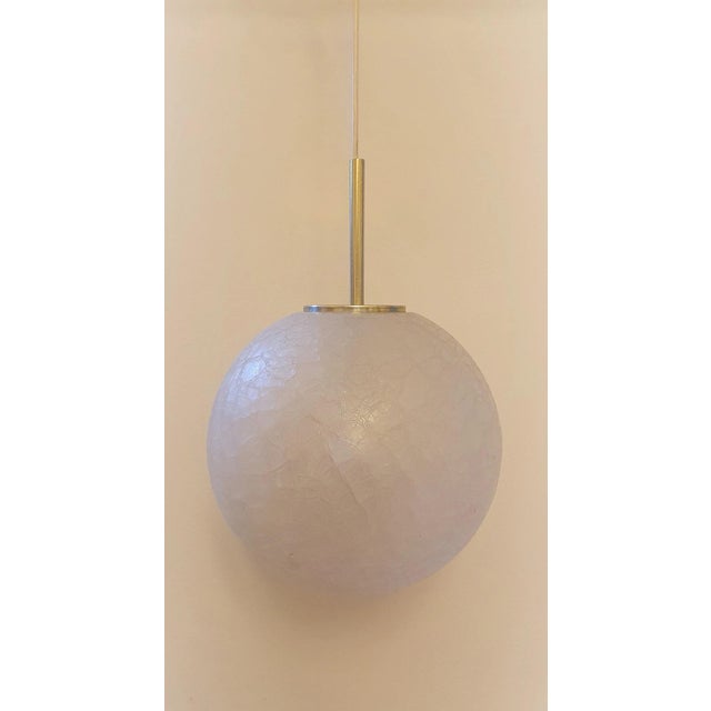 Large Vintage Glassworks Pendant Lamp from Glashütte Limburg, 1960s For Sale - Image 6 of 6