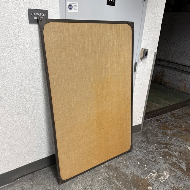 Industrial Restoration Hardware Large Rivet Pinboard For Sale - Image 3 of 12