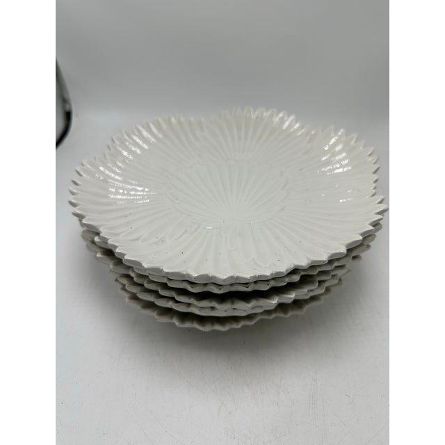 Coastal Vintage Set of Palm Beach Style Palm Plates For Sale - Image 3 of 6