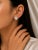 Modern Late 20th Century 14K White Gold Diamond Aquamarine Earrings, Pair For Sale - Image 3 of 3