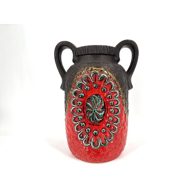 Vintage Ceramic Fat Lava Vase by Dümler & Breiden, 1960s For Sale - Image 6 of 9