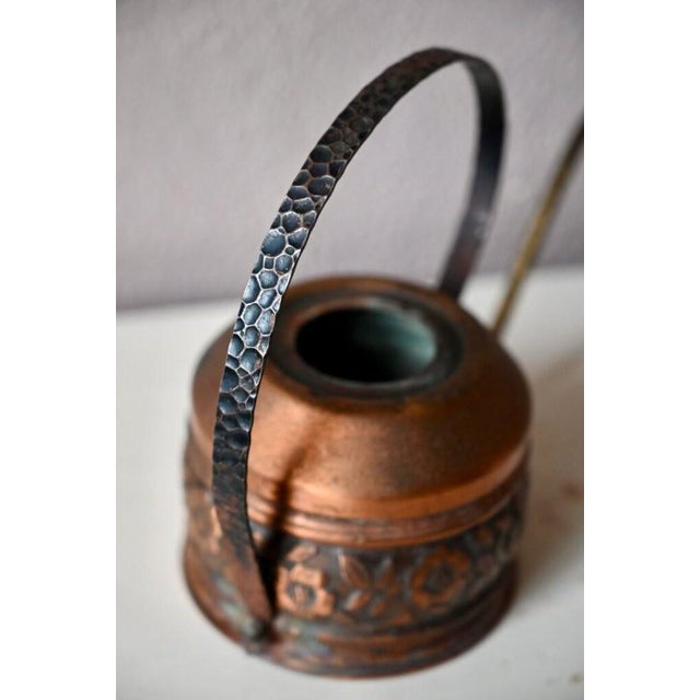 Metal Vintage Bohemian Copper Cactus Watering Can, 1960s For Sale - Image 7 of 9