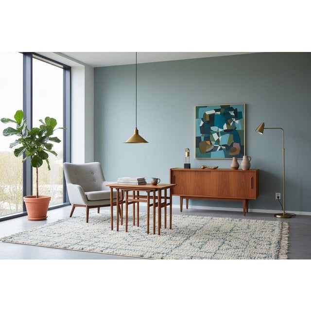Vintage Danish Nesting Tables, 1960s, Set of 3 For Sale - Image 13 of 16