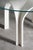 White Lacquer Wood Dining Table with Round Clear Glass Top by Antonio De Marco For Sale - Image 4 of 18