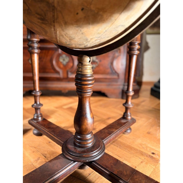 19th Century Antique Italian Celestial Globe on Turned Wood Floor Stand For Sale - Image 10 of 18