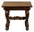 Italian 1800s Walnut Side Table with Lion Motifs and Richly Carved Trestle Base For Sale