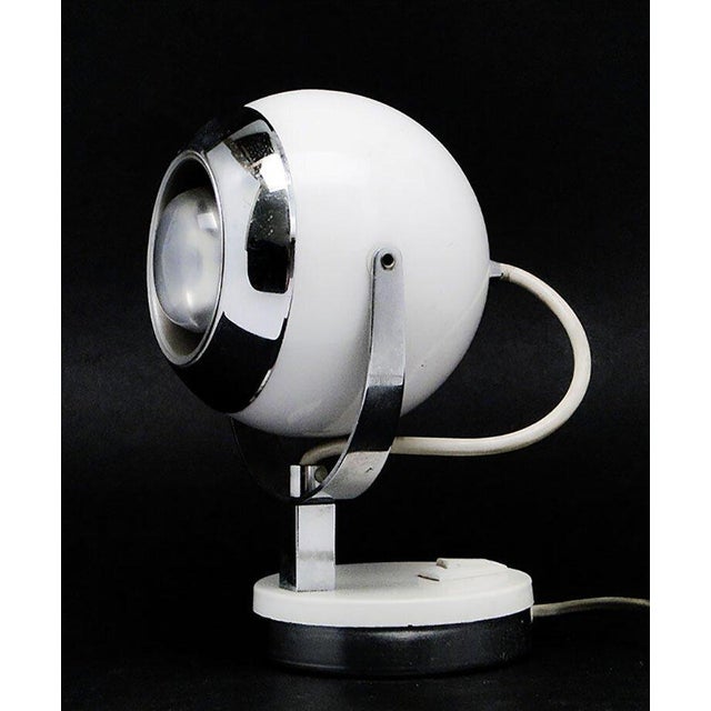 The bedside lamp comes from Polish from the 80s. It has a glass shade and a metal mount. It is preserved in very good...