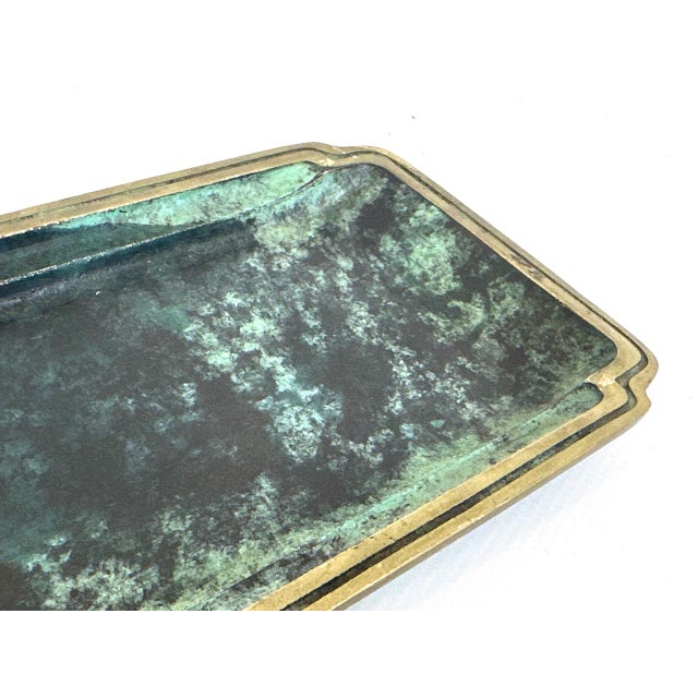 Mid-Century Modern Desk Pen Holder in Bronze from Hagenauer Workshops, 1960s For Sale - Image 10 of 11