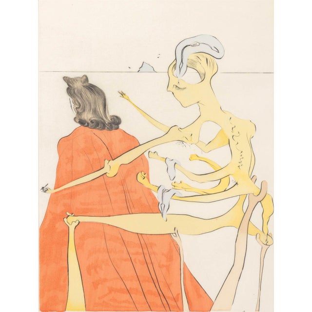 Salvador Dali (Spanish, 1904-1989), "Le Dos Divin de Gala" [Gala's Divine Back], Drypoint Etching with Pochoir, 1974, from...