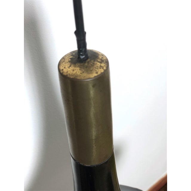 Metal Vintage Enamelled Metal Chandelier, Italy, 1960s For Sale - Image 7 of 10