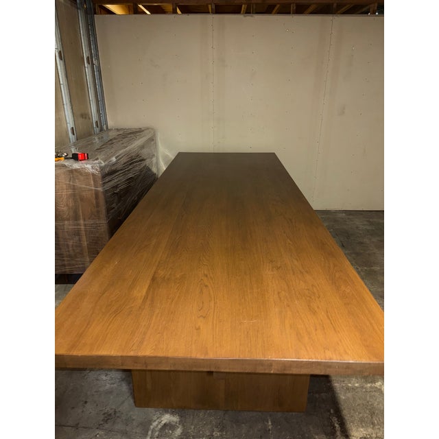 Ida Trestle Table Custom Made For Sale - Image 10 of 12