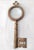 Art Deco Over-Sized Brass Skeleton Key Magnifying Glass Circa 1980s For Sale - Image 3 of 8