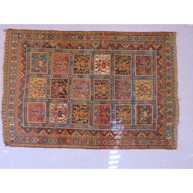 Antique Persian Qashqai Garden Rug 4' X 6' For Sale - Image 9 of 11