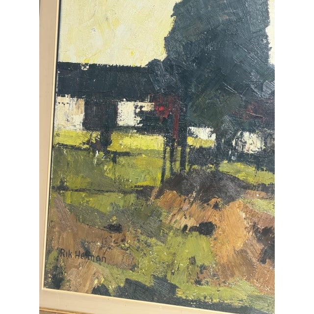 Rik Herman, Untitled, Oil on Canvas For Sale - Image 4 of 8