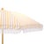 Modern Bella 6.5 Ft Beach Fringed Umbrella, Yellow Bistro Stripe For Sale - Image 3 of 8