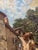 Large 19th-Century French Village Oil Painting by Jean-Georges Pasquet, After Dameron For Sale - Image 14 of 18
