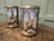 Glass Small French Brass Convex Wall Lanterns, 1980, Set of 2 For Sale - Image 7 of 8