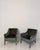 Mid-Century Modern French Lounge Chairs in Green Velvet and Lacquered Wood, 1950, Set of 2 For Sale - Image 11 of 17